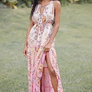 Anthropologie PQ Swim Tiered Maxi Dress-M/L-NWT